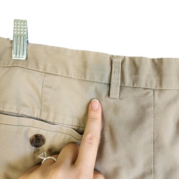 Banana Republic Factory Mens Non Iron Tailored Slim Fit Chino Pants Size 38 X 32 - Picture 6 of 14